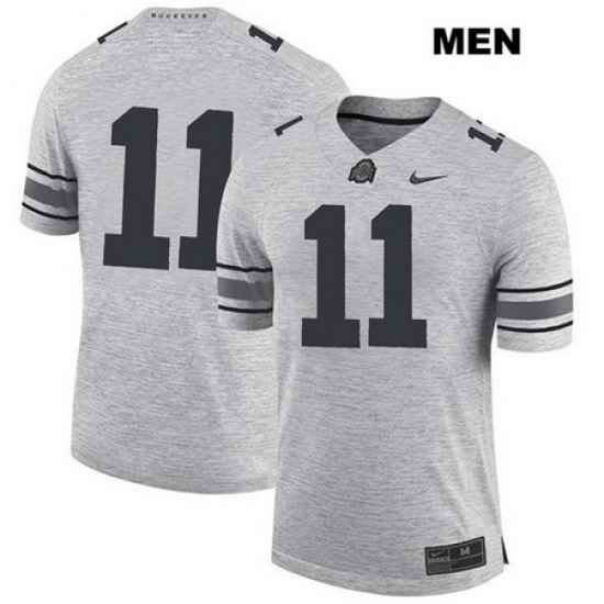 Austin Mack Ohio State Buckeyes Nike Authentic Mens  11 Stitched Gray College Football Jersey Without Name Jersey